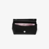 Mini borsa con fiocco morbido Mini borsa in raso nero con fiocco in cristallo Mini borsa con fiocco morbido Mini borsa in raso nero con fiocco in cristallo