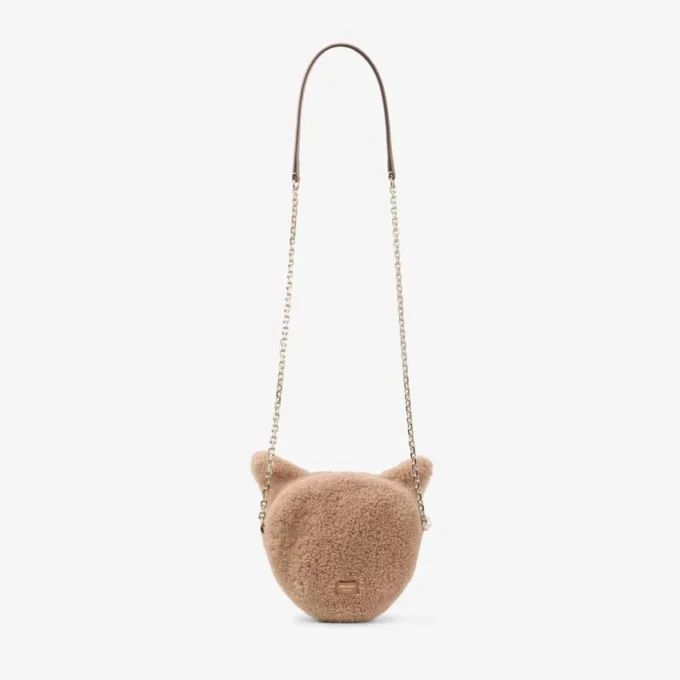 Mini borsa Soft Fox Mini borsa Fox in shearling color caramello Mini borsa Soft Fox Mini borsa Fox in shearling color caramello