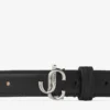 Mini cintura Helina in pelle liscia nera Mini cintura Helina in pelle liscia nera