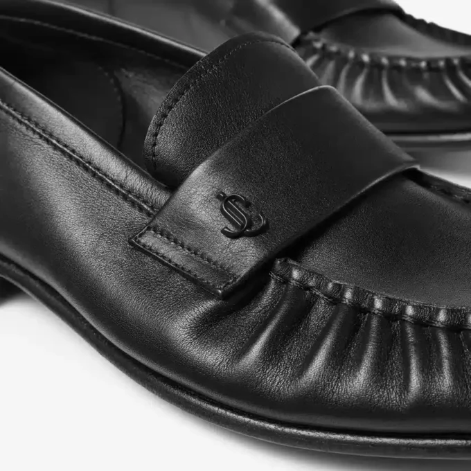 Mocassini Ellis F in morbida pelle nera Mocassini Ellis F in morbida pelle nera