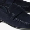 Mocassini Ellis in pelle scamosciata color blu marino Mocassini Ellis in pelle scamosciata color blu marino