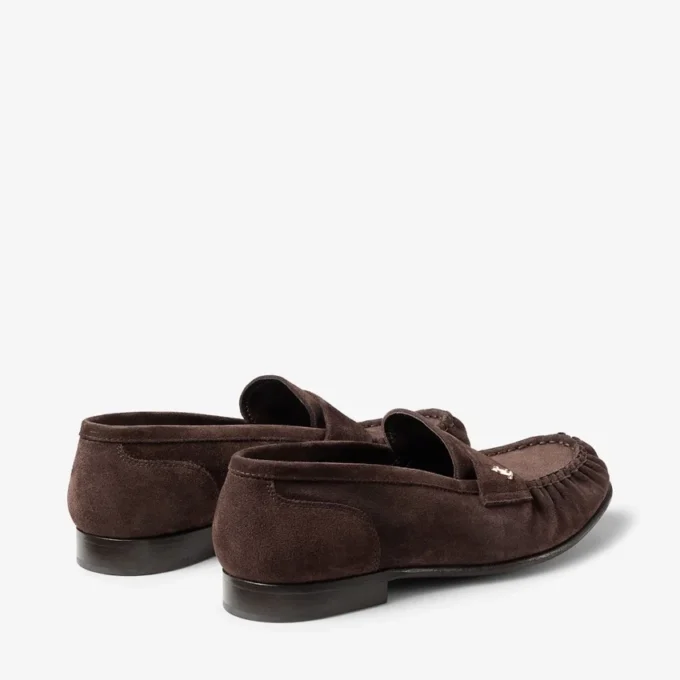 Mocassini Ellis in pelle scamosciata color cioccolato Mocassini Ellis in pelle scamosciata color cioccolato