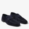 Mocassini Ellis in pelle scamosciata velour color Midnight Mocassini Ellis in pelle scamosciata velour color Midnight