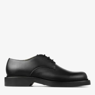 Mocassini Rowan Derby in pelle di vitello Box nera