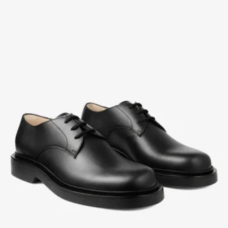 Mocassini Rowan Derby in pelle di vitello Box nera