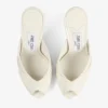 Mule Brigitte 100 in vernice color latte Mule Brigitte 100 in vernice color latte