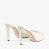 Mule Brigitte 100 in vernice color latte Mule Brigitte 100 in vernice color latte