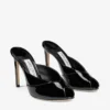 Mule Brigitte 100 in vernice nera