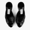 Mule Brigitte 100 in vernice nera