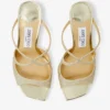 Mules Anise 75 in tessuto glitterato Platinum Ice Mules Anise 75 in tessuto glitterato Platinum Ice