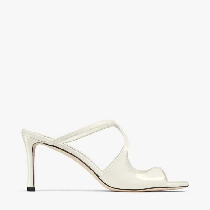 Mules Anise 75 in vernice color latte Mules Anise 75 in vernice color latte