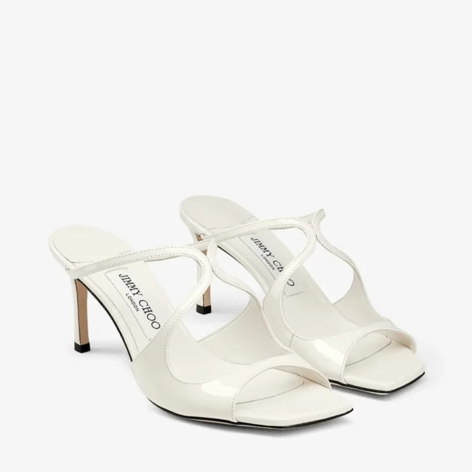 Mules Anise 75 in vernice color latte Mules Anise 75 in vernice color latte