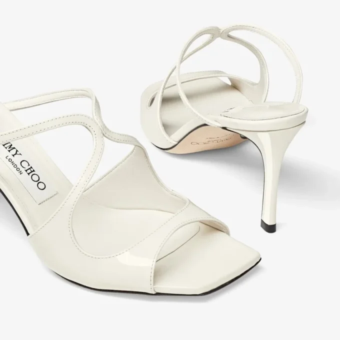 Mules Anise 75 in vernice color latte Mules Anise 75 in vernice color latte