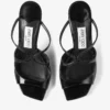 Mules Anise 75 in vernice nera