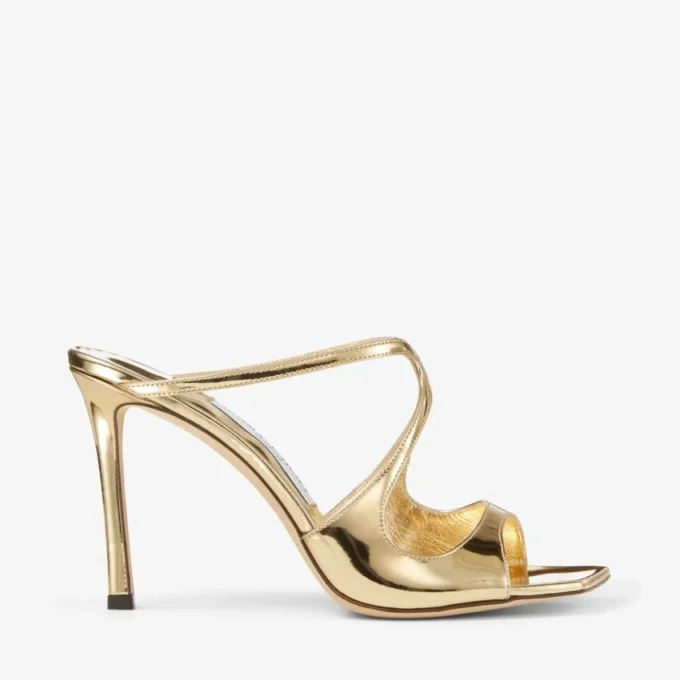Mules Anise 95 in pelle Liquid Metal dorata Mules Anise 95 in pelle Liquid Metal dorata