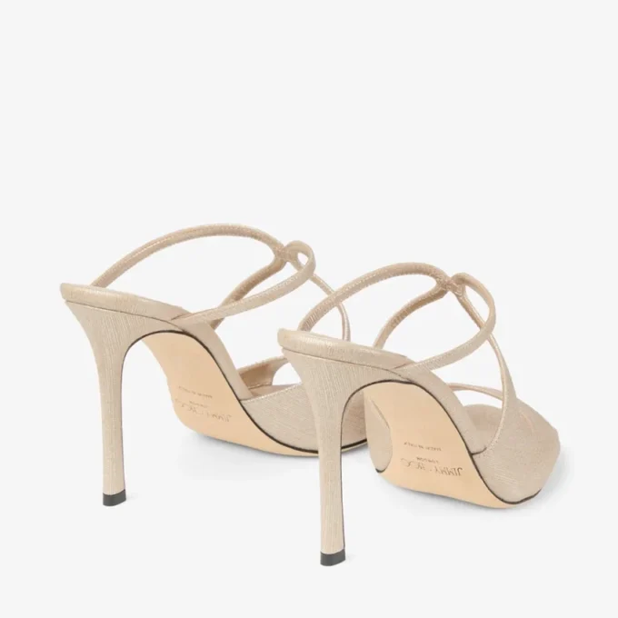Mules Anise 95 in pelle metallizzata dorata Mules Anise 95 in pelle metallizzata dorata