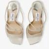 Mules Anise 95 in tessuto glitterato Platinum Ice Dusty Mules Anise 95 in tessuto glitterato Platinum Ice Dusty