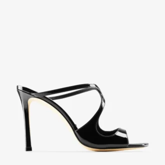 Mules Anise 95 in vernice nera