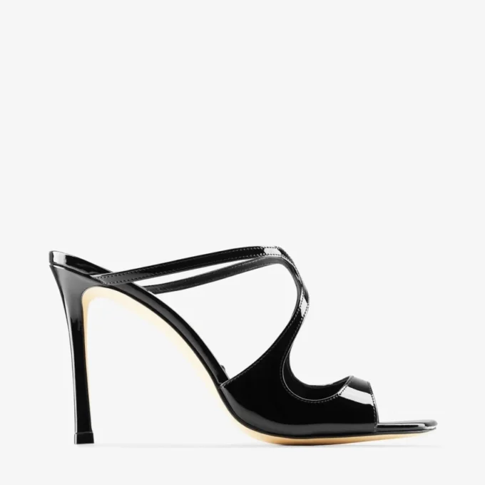 Mules Anise 95 in vernice nera
