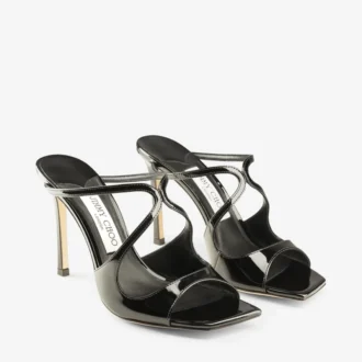 Mules Anise 95 in vernice nera