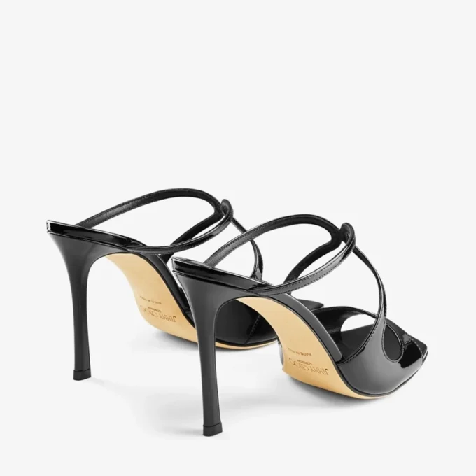 Mules Anise 95 in vernice nera