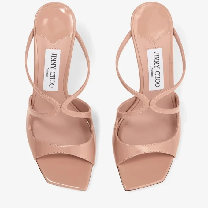 Mules Anise 95 in vernice rosa ballet Mules Anise 95 in vernice rosa ballet