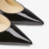 Mules Bing 100 in vernice nera con cinturino in cristallo Mules Bing 100 in vernice nera con cinturino in cristallo
