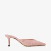 Mules Vivi 65 in pelle di struzzo rosa Mules Vivi 65 in pelle di struzzo rosa