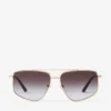 Occhiali da sole Aviator Alyssa in oro pallido Occhiali da sole Aviator Alyssa in oro pallido