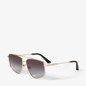 Occhiali da sole Aviator Alyssa in oro pallido