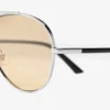 Occhiali da sole Aviator in metallo argento e giallo chiaro Astor Occhiali da sole Aviator in metallo argento e giallo chiaro Astor