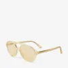 Occhiali da sole Aviator Vira giallo trasparente Occhiali da sole Aviator Vira giallo trasparente