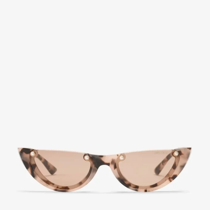 Occhiali da sole Beth Pink Havana Cat Eye Occhiali da sole Beth Pink Havana Cat Eye