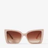 Occhiali da sole con montatura a farfalla Lorea Beige Occhiali da sole con montatura a farfalla Lorea Beige