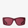 Occhiali da sole Gabi Cranberry e Dark Violet Butterfly Occhiali da sole Gabi Cranberry e Dark Violet Butterfly