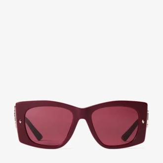 Occhiali da sole Gabi Cranberry e Dark Violet Butterfly