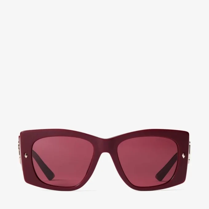 Occhiali da sole Gabi Cranberry e Dark Violet Butterfly Occhiali da sole Gabi Cranberry e Dark Violet Butterfly