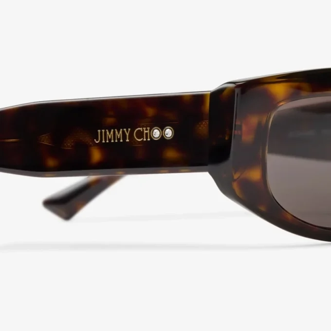 Occhiali da sole geometrici Uma in acetato Havana marrone scuro Occhiali da sole geometrici Uma in acetato Havana marrone scuro