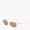 Occhiali da sole geometrici Zoey Gold Occhiali da sole geometrici Zoey Gold