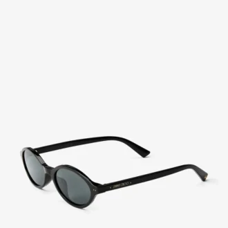 Occhiali da sole Marais in acetato ovale nero e grigio