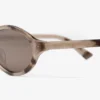 Occhiali da sole ovali Marais in acetato Chai Havana e marrone scuro