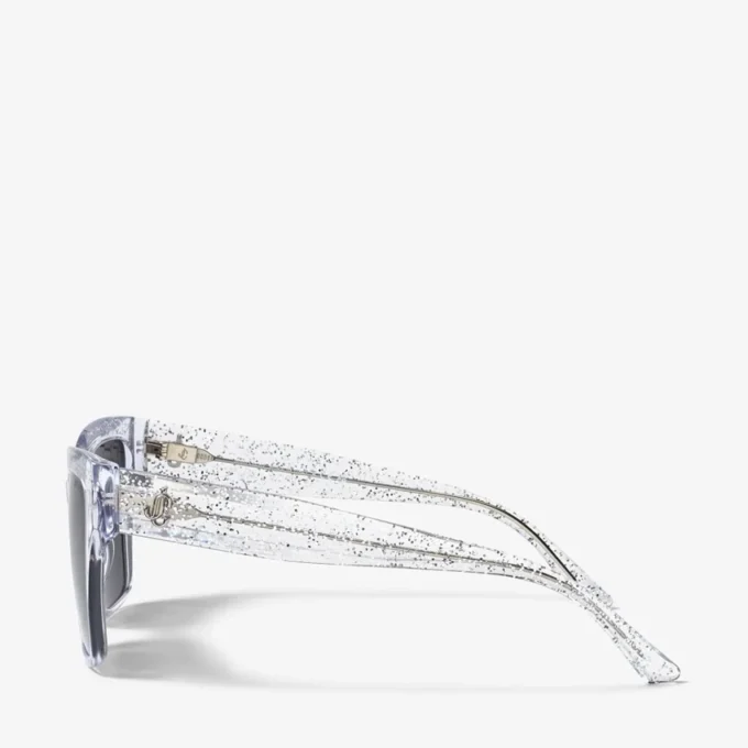 Occhiali da sole quadrati Giava con cristalli glitterati