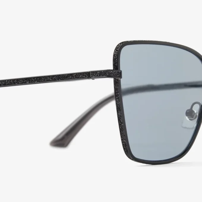Occhiali da sole quadrati Orli in nero opaco Occhiali da sole quadrati Orli in nero opaco