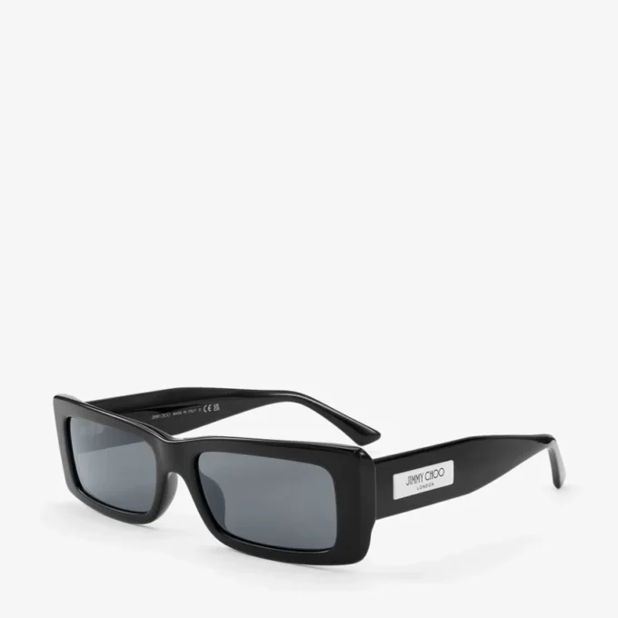 Occhiali da sole rettangolari Lennon Black