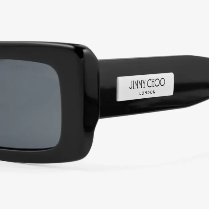 Occhiali da sole rettangolari Lennon Black
