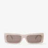 Occhiali da sole rettangolari Lennon Opal Taupe Occhiali da sole rettangolari Lennon Opal Taupe