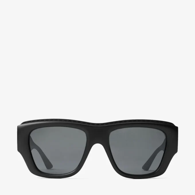 Occhiali da sole rettangolari Yani in nero opaco Occhiali da sole rettangolari Yani in nero opaco