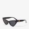 Occhiali da sole Sol Cat Eye neri Occhiali da sole Sol Cat Eye neri