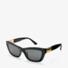 Occhiali da sole Solene Black Havana Cat Eye Occhiali da sole Solene Black Havana Cat Eye