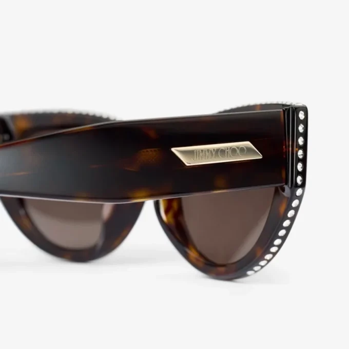 Occhiali da sole Vale Brown Havana Cat Eye Occhiali da sole Vale Brown Havana Cat Eye